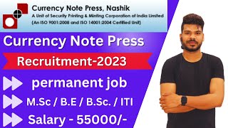 Currency Note Press Nashik Recruitment2023  SPMCIL Recruitment2023 [upl. by Khudari]