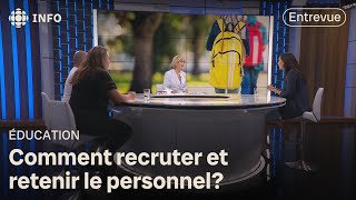 La pénurie de personnel pèse à nouveau sur la rentrée scolaire  24•60 [upl. by Ahsinauj]