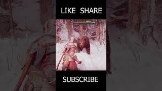 Kratos vs Bear – Savage Showdown shorts [upl. by Ynaffit]