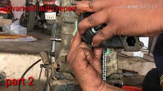 टीवीएस स्कूटी इंजन रिपेयरिंग part 2 Scooty Pep engine assembly [upl. by Rehtul]