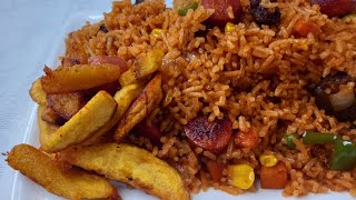 HOW TO MAKE SIMPLE ASSORTED JOLLOF RICE RECIPE ENOUGH WITH BORING JOLLOF RICE RECIPES [upl. by Durant]