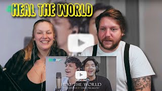 Dimas Senopati ft Tenggo Wicaksono Heal The World Cover Reaction [upl. by Brandise372]