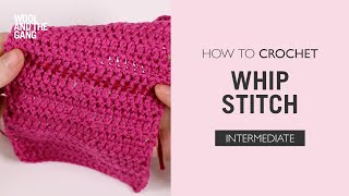 How To Knit Whip Stitch [upl. by Anawot]