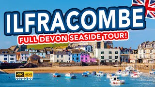 ILFRACOMBE DEVON  Full tour of seaside holiday town from harbour to beach [upl. by Odlanar]