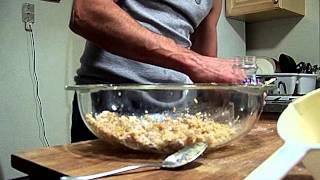 Old Bay Clam Cakes Fry prep 2 Chef John the Ghetto Gourmet [upl. by Tayib640]