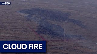 Wildfire spreads near Wickenburg burns hundreds of acres [upl. by Ahsiekat865]