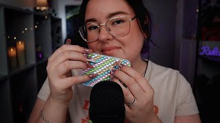 ASMR Long nails ✨ face scratching tappingnail flickering amp mic scratching 💤 [upl. by Aiseneg]