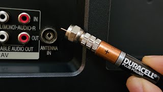 Insert Battery into the TV and watch all the channels in the world  Antenna Booster [upl. by Lydia417]