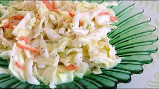 Recipe Easy Coleslaw Dressing [upl. by Ynotna]