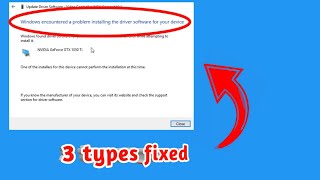 How To Fix quotWindows Encountered a Problem Installing the Driver Software For Your Devicequot Windows 10 [upl. by Anivlac]