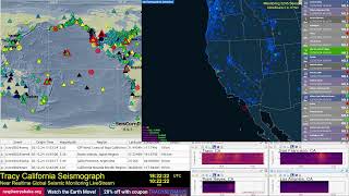 Live Global Seismic Activity Map Views using SeisComP and GlobalQuake [upl. by Annairoc]