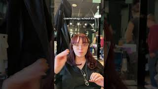 Cosmetology school ICKS beautyschool salon hairstylist hair relatable haircare ￼ [upl. by Perl540]