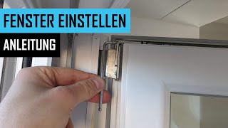 Fenster einstellen Balkontür und Fenster richtig justieren inkl Anpressdruck  Anleitung [upl. by Miles]