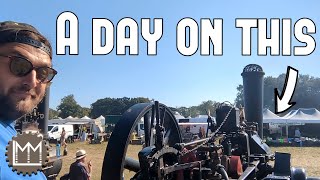 A day on and around a German Traction Engine at the Bedfordshire Steam Fayre [upl. by Llevart464]