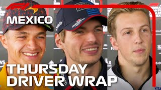 Drivers Look Ahead To The Weekend  2024 Mexico City Grand Prix [upl. by Templer]