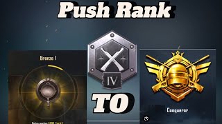 PUSH RANK BRONZE TO CONQUEROR🔥PUBG MOBILE pubgmobile pubg bgmi mobilegame pubgm 2024 [upl. by Mcgean539]