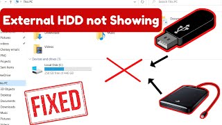 External hard drive  USB does not show up in File Explorer Windows 10  Windows 11 [upl. by Wendelina576]