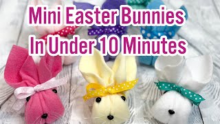 Easter Bunnies In Under 10 MinutesEaster CraftEaster Crafts to Sale [upl. by Ainesey]