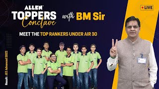 🔴 ALLEN IIT Toppers Conclave  JEE Advanced 2022 Result  Meet Top rankers of JEE Advanced 2022 🎉 [upl. by Ahab]