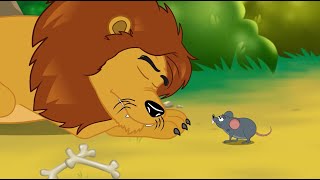 Le Lion et Le Rat  6 Fables de La Fontaine  Dessin Animés  Poésie  Avec Les Ptits zAmis [upl. by Nahtad21]