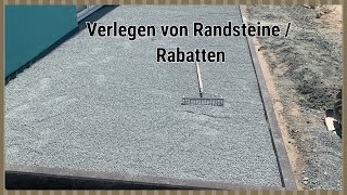 so kannst du Randsteine selbst setzenRabatten verlegen Beton100x25x8cmAllrounder Achi [upl. by Llerreg112]