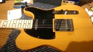 Squier Affinity Telecaster  Setup and Clean [upl. by Salas]