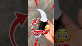 J’AI FABRIQUÉ LE MEILLEUR COUTEAU  😳 karambit knife handmade tutorial csgo valorant diy [upl. by Ahsiekan684]