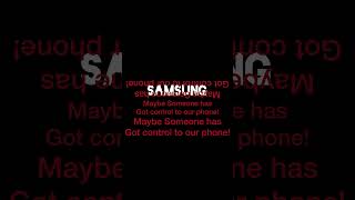 Samsung Is Hacked Again 🤬shorts samsung hacker phone [upl. by Kimberly137]