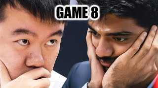 Ding vs Gukesh  GAME 8  FIDE World Chess Championship Match 2024 [upl. by Eeliah235]