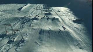 Snowpark Kaunertal  die längste Jibline in den Alpen [upl. by Hallutama696]