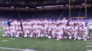 Menominee football battles to the end falls to Lumen Christi in Division 7 State Championship [upl. by Ddahc588]