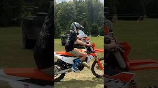 Riding a 2023 KTM 125 XC dirtbike ktm 2stroke ktm125xc xcracing dirtbikesarefun dirtbikekids [upl. by Ilrahc]