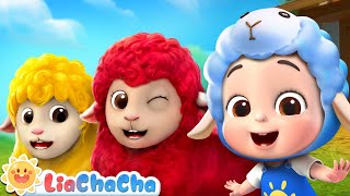 Baa Baa Colorful Sheep  Learn Colors Song  Kids Songs amp Nursery Rhymes  LiaChaCha [upl. by Onihc]