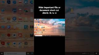 Hide and Unhide Important file or document from any location on Computer [upl. by Liv152]