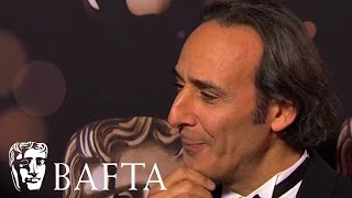 The Grand Budapest Hotel  BAFTA Original Music Winner 2015  Backstage Interview [upl. by Namaj]