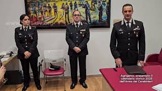 wwwsiciliatvorg  Agrigento presentato il calendario storico dellArma dei Carabinieri 2025 [upl. by Didi]