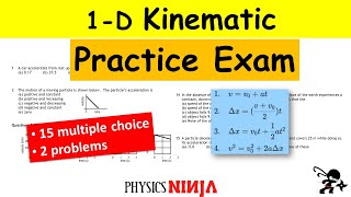 1D Kinematics Practice Exam [upl. by Primrose]