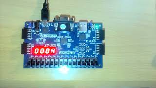 Basys 3  7Segment Display Up Counter [upl. by Ahsenahs]