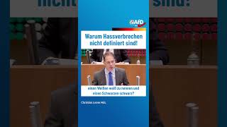 Warum Hassverbrechen nicht definiert sind afd ltnrw [upl. by Innattirb776]