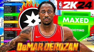 THIS BUILD HAS HOF BADGES WITH A 60 THREE DeMar DeRozan Build 2K24 [upl. by Violetta]