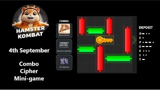 Hamster Kombat today 4th of September Puzzle Combo Cipher [upl. by Pren617]