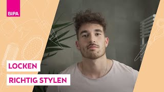 Lockige Haare bei Männern stylen Haartutorial mit BIPA [upl. by Bram]