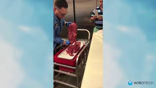 Grasselli KSL Horizontal Slicer Demo Slice Machine for Meat [upl. by Suhcnip]