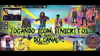 Jogando FREE Fire Com Inscritos  Pelo Mobaile [upl. by Collen818]