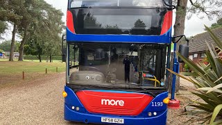 Morebus 2008 Scania N230UD OMNICity HF58 GZH on the 35 to Wareham Forest  020924 [upl. by Lowndes]