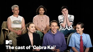 Cobra Kai Cast on Season 6 Watching “Twilight” Together amp Fan Theories  MTV [upl. by Ereynihc208]