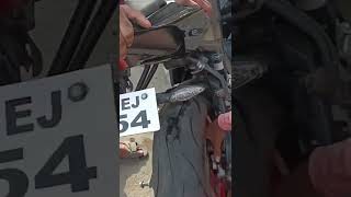 Installing R1M rear tyre in R15 v3 190 section tyre r15 r1 tyre bike modified trending viral [upl. by Inus]