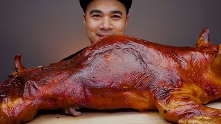 LECHON DE LECHE  Cochinillo  MUKBANG ASMR  Roasted Suckling Pig cyndi5909 [upl. by Stutman]