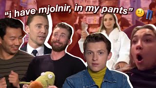 marvel cast roasting each other for 11 minutes straight part 1 [upl. by Damian554]