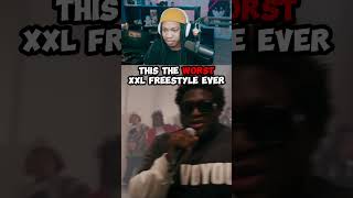 The worst freestyle ever 💀 cashcobain xxlfreshman xxlfreshmancypher shorts reaction rapper [upl. by Daegal]